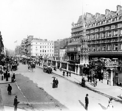 The Strand and Charing Cross Station, London by English Photographer